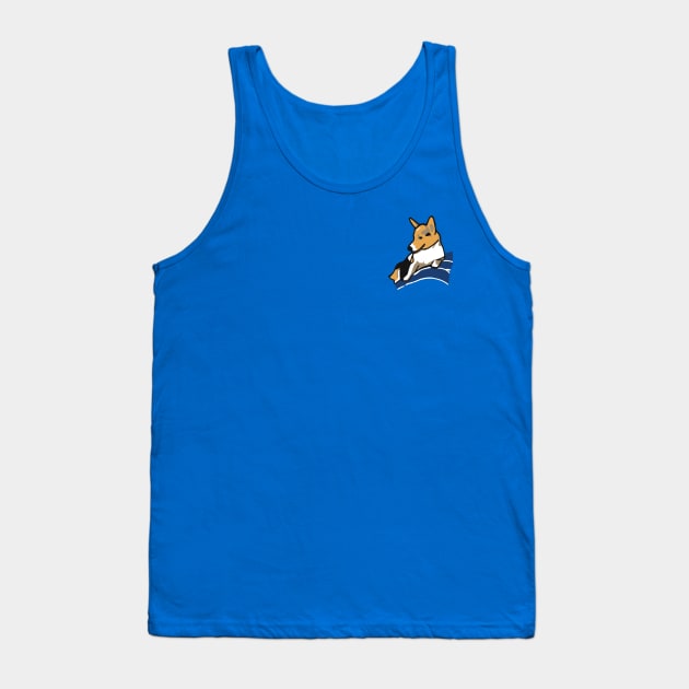 Pembroke welsh corgi (Chipp) Relaxing Tank Top by Chippy Wares